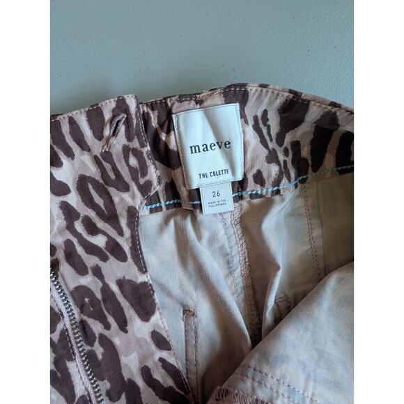 NWT Maeve The Colette Cropped Magic Fabric Wide-Leg Pants Sz 26 Brown #7E502 - Picture 7 of 10